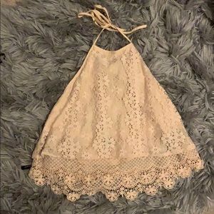 Blush Pink Halter Crop Top